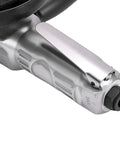 Close-up of the lightweight composite housing of the Pro Level Pneumatic Angle Grinder 5 Inch with slick handle, built for precision.
