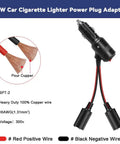Hella Tough Universal Car Cigarette Lighter Splitter, 12V To 24V Dual Port Power Adapter with copper wiring and two output ports.