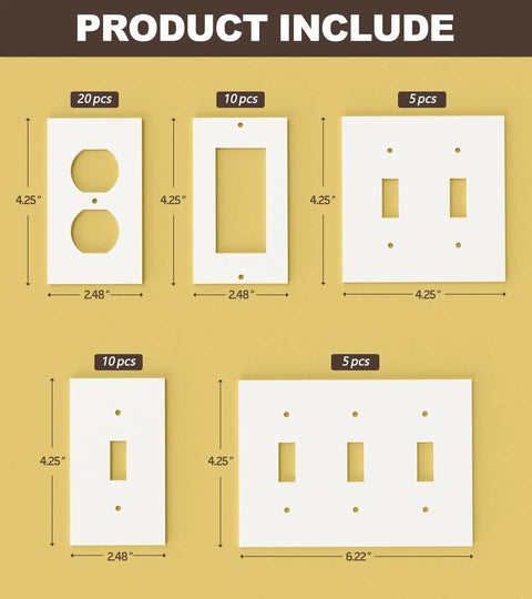 Kick Them Cold Drafts To The Curb With Fifty Premium Outlet Insulation Gaskets different sizes of white insulation gaskets with measurements