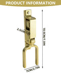 Farm Gate Latch Instant Locking Fence Gate Latch Heavy-Duty dimensions 18.5cm x 7cm, gold color for wood, metal & pipe gates.