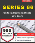 Ace The Series 66 Exam Prep 2026-2027 Edition With 990 Killer Practice Questions Detailed Explanations And Nine Full Length Mock Tests To Crush The Uniform Combined State Law Certification image showing practice test sheet and pencil.