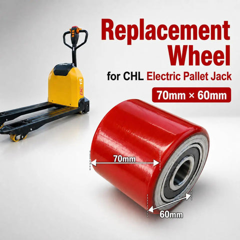 Heavy Duty Replacement Wheels For Chl Electric Pallet Jacks Compatible With Dc-15 & Dc-20 Models 70Mm X 60Mm bearing assembly.