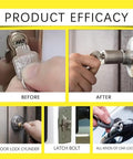 Graphite Lock Lubricant Powder 8g Two Pack For Lock Cylinders Keys Padlocks U Locks And Doors No Dust Smooth Operation