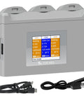 Triple Port Drone Battery Charger Hub With LCD Display And Smart Power Management for DJI drones, dual cables included