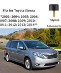 Toyota Sienna with Antenna Delete Cap Kit No Frills Aluminum T6061 Low Profile, fits 2003-2014 models, car wash safe.