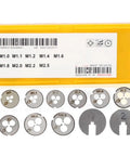 Kickstart Your DIY Projects With This Slick 31 Piece Metric Tap Die Set Including All Sizes From M1 To M2.5 Plus Handy T-Wrench For Serious Thread Cutting And Repair Work You Can Trust. yellow case with metric taps and dies M1 to M2.5