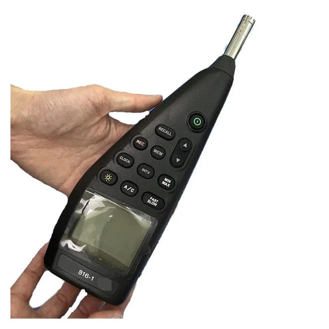 Kick Butt Digital Sound Level Meter With Fast And Slow Response Switches For Spot On Decibel Readouts And A Weighting Calibration Built Tough For Rough Job Sites And Nonstop Noise Monitoring All Day Long