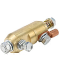Heavy Duty 360 Degree Rotating Brass Welding Ground Clamp For Fast Soldering And Zero Wire Tangles With Solid Earth Connector Gear close-up view showing brass material and bolt details.