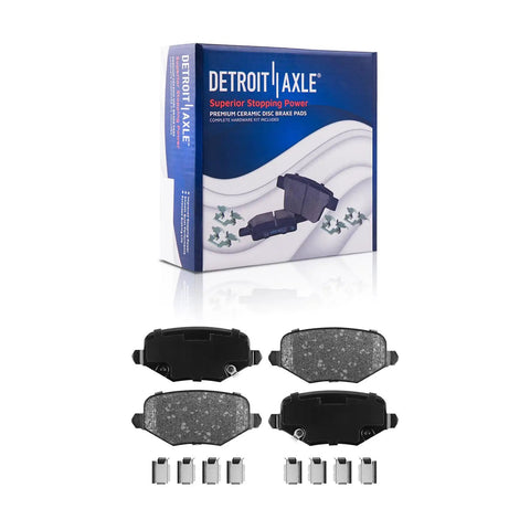 Rear Brake Kit For Dodge Grand Caravan Journey Town And Country VW Routan Ram CV With 12 Inch Rear Rotors And Brake Pad Set