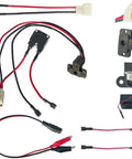 Round Charger Port Kit For Power Wheels Ride On Cars 6V 12V 24V Replacement Parts With 25A Fuse And Battery Connector Wires Cable Set