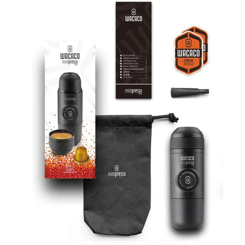 Portable Hand Powered Espresso Maker With Manual Piston Action For Travel And Office Brew Compatible With Original NS Capsules kit