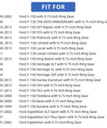 List of Ford truck models compatible with Rear Axle Bearing and Wheel Seal Driver and Passenger Kit for 9.75 Inch Ring Gear