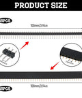 30 Piece 2.54mm 40 Pin Male And Female Header Pins Set Breakaway Single Row Stackable Connectors dimensions shown