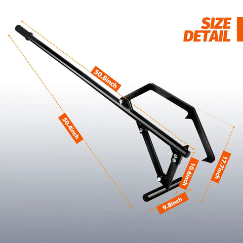 Log Roller Lifter Heavy Duty Cant Hook For Rolling Logs Up To 25 Inch Diameter, Adjustable steel logging tool with size details