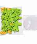 Kids DIY Craft Kit For Creative Imagination And Personal Art Projects At Home Fun Reusable Paper Materials That Inspire Creative Expression Through Hands On Crafting And Colorful Family Friendly Fun, paper flower pieces in clear bags