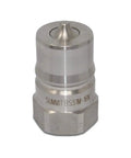 Heavy Duty One Inch Npt Stainless Steel Quick Disconnect Hydraulic Coupler Set Iso 7241 B high pressure coupler with poppet valve.