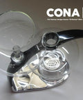 DGENIUS All Glass Siphon Coffee Maker With Glass Filter Rod No Paper Or Cloth Brewing Industrial Design Classic