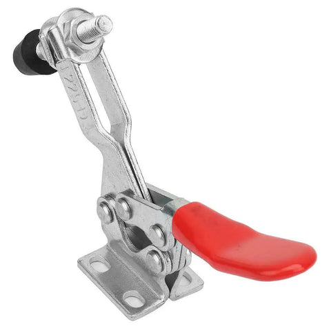 Beefy Heavy Duty Toggle Clamp With Galvanized Iron Construction Horizontal Handle Quick Clamp Ergonomic Grip For Machining Assembly Industrial Testing And Fixed Workholding 227 Kilogram Pulling Force