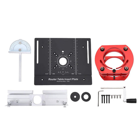 Hella Smooth Router Lift Table System With Easy 51 Mm Vertical Adjustment Heavy Duty compatible insert plate and accessories.
