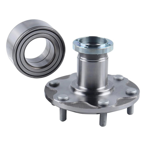 Front Wheel Hub Bearing Kit Pair For Toyota 4Runner 1996-2001, Sequoia 2001-2007, Tundra 2000-2006, Tacoma 1999-2004 2WD Only Replace Parts