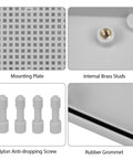 Components of the Outdoor IP67 Waterproof Junction Box With Mounting Plate, Weatherproof ABS Project Box 3.9 x 3.9 x 3 Inches