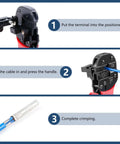 Step-by-step guide using Solar Crimping Tool For PV Cables YG-2546B For AWG 14-10 2.5/4/6.0mm2 PV Connectors