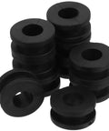 10 Piece Motorcycle Rubber Grommets Replacement Kit With Easy Install And Durable Lightweight Rubber For Fairings Fits Most Bikes And Models Ride Ready Gear For Your Bike Essential black rubber grommets, 10-piece kit