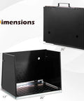 Foldable Welding Table Portable 17 By 20 Inches Weld Tabletop With 3 Protective Panels 8 Tool Slots And 0.59 Inch Fixture Holes
