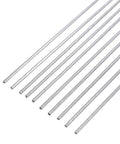 10 Pack 316L Stainless Steel Welding Rods, 1.2mm 1.6mm 2.4mm Optional, 330mm Long Electrodes arranged on white background
