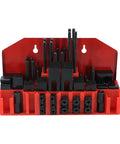 Beefy 58 Piece M10 T Slot Clamp Kit With Multi Function Press Plate And Hardened Iron Pad For CNC Milling Machine And Lathe Heavy Duty Clamping Set