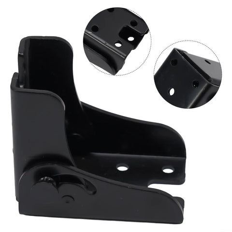 90 Degree Self Locking Folding Hinge For Sofa Beds Cabinets And Tables Space Saver Lift Support Hardware in black, close-up view.