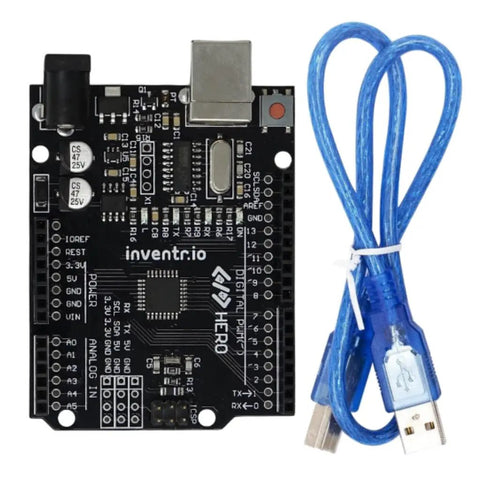 IDE Compatible STEM Learning Kit For Beginners Adventure Kit Cogsworth City With Hero R3 Board and USB cable