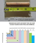 Example of Square Access Panel #2 selection showing measurement guide for Standard Square Access Panel For Wall And Ceiling.