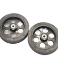 Rock Solid Roller Type Length Measuring Wheel Featuring Stainless Steel And Rubber Counter Meter wheels for fabric tracking.
