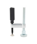 Side view of Eight F Clamp Kit For Your Portable Welding Table 16mm Hole Ready, Oversized Heads, Large Throat for Saw Material.