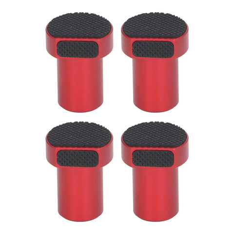 Four Pack Aluminum Alloy Bench Dogs Clamp With Non Slip Pads For Woodworking Tables 19mm And Three Quarters Inch Size Secure Grip Durable