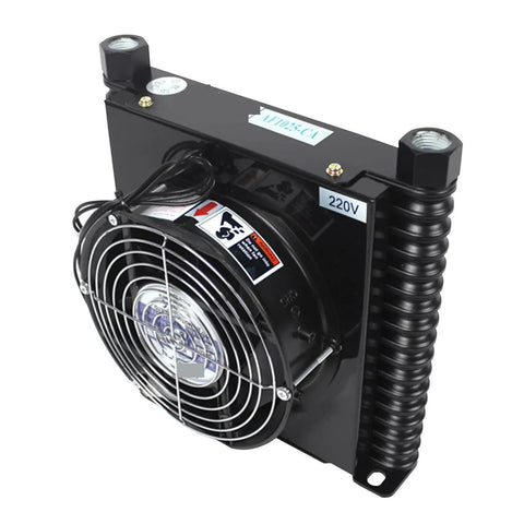 Heavy Duty Hydraulic Radiator Oil Cooler With Air Cooling Plate And Pin Heat Exchanger For Industrial Systems, 1.35kW Cooling Capacity