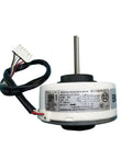 High Efficiency Brushless DC Fan Motor For 20W WZDK20-38G ZKFP-20-8-6 Air Conditioning Unit Replacement shown in white with wires