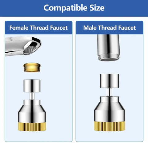 Top Tier Kitchen Faucet Aerator Plus Sink Extender Delivering Dual Function Spray Modes And 360 Degree Swivel Nozzle For Seamless Bathroom Water Flow Adjustments Rust Resistant Chrome Plating Provides Slick Operation That Feels Totally Dope