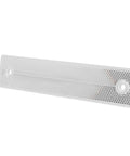 Photoelectric Sensor Reflector Rectangle for Industrial Automation Pro Grade Positioning, compact white plastic panel with mounting holes