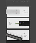 Installation steps for Wall Mounted Sliding Track Power Strip With Three Rotating Sockets, Hella Flexible Modular Electrical Rack.