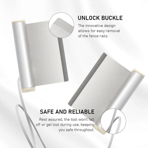 Vinyl Fence Rail Removal Tool For 5.5 Inch High Rails Quick Release Design Fits 4 By 5.5 Fence Rails Modern White Finish