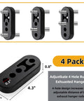 Covzoe exhaust hanger removal pliers with a 4-hole rubber hanger kit, 4-pack; universal muffler bracket separators for car exhaust hangers