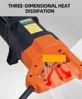 Portable Electric Rebar Cutter And Bender For Steel Bars showing three-dimensional heat dissipation feature and durable design.