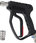 Beefy Pressure Washer Short Gun 5000 PSI Ten And A Half GPM Power Packed Spray Gun With Swivel Quick Connect And M22 To 14 Millimeter Connector For Foam Cannon Car Wash