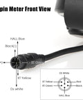 TF100 LCD Ebike Thumb Throttle Controller 6 Pin 5 Pin 2 In 1 With Waterproof Display front view wiring diagram