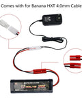Two In One RC Battery Charger For NiMH NiCD Packs From 2.4V To 12V Universal Charger With Tamiya Connector And HXT 4.0mm Plugs