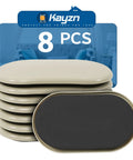 Heavy Duty Oval Furniture Sliders Three And A Half Inch By Six Inch Reusable Carpet Movers Eight Pack