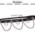 Premium Punk Belt With Chain For Women Adjustable Leather Body Chain Gothic Accessory featuring polished alloy rings and fade resistant strap.
