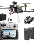 GPS Drone With 4.5 Inch Screen Controller And Aerial Delivery Airdrop, Brushless Motors, Optical Flow Localization shown in kit